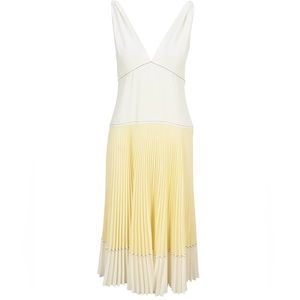 Proenza Schouler White Label Colorblock Pleated Dress Size 2